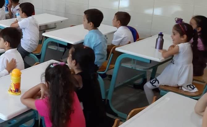 MİNİK ÖĞRENCİLER İÇİN İLK DERS ZİLİ ÇALIYOR