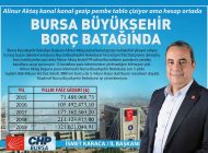 BÜYÜKŞEHİR BELEDİYESİ FAİZ VE BORÇ BATAĞINDA