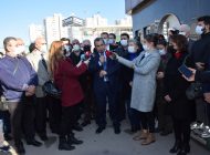 CHP İl Başkanı, randevu verilmeyen BESAŞ önünde basın açıklaması yaptı